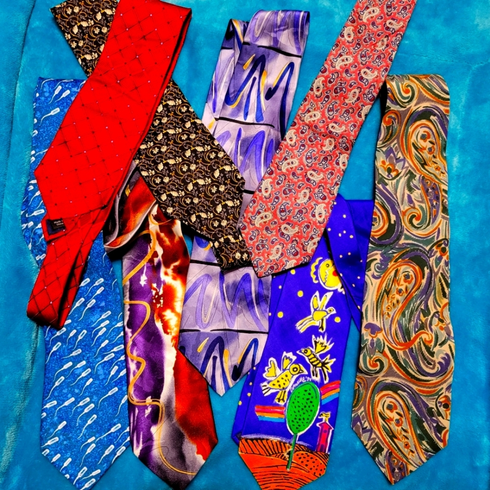 18 men's ties.